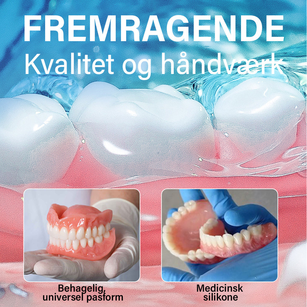 ✅ Fremstillet og sendt fra Danmark | Ourlyard® Suction-fit Komplett Tandprotes 🍀