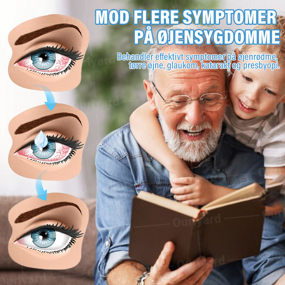 👩⚕️Ourlyard® Supramolekylære Øjendråber ✅Godkendt af Lægemiddelstyrelsen (Velegnet til grå stær, svævende pletter, AMD, tørre øjne og presbyopi)
