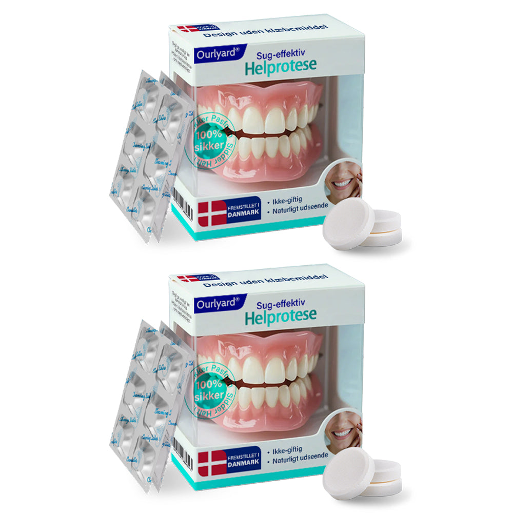 ✅ Fremstillet og sendt fra Danmark | Ourlyard® Suction-fit Komplett Tandprotes 🍀