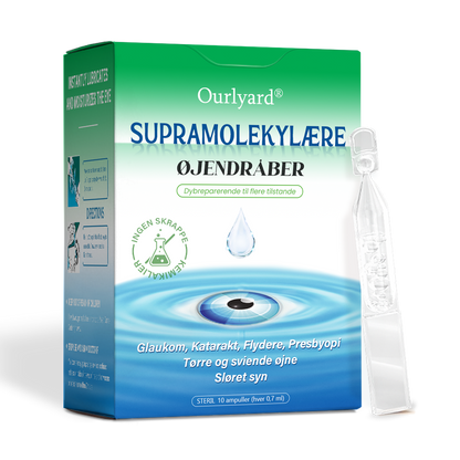 👩‍⚕️Ourlyard® Supramolekylære Øjendråber ✅Godkendt af Lægemiddelstyrelsen (Velegnet til grå stær, svævende pletter, AMD, tørre øjne og presbyopi)