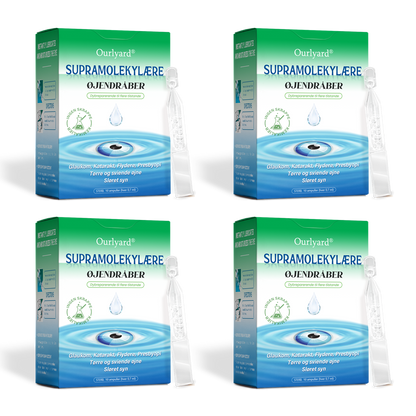 👩‍⚕️Ourlyard® Supramolekylære Øjendråber ✅Godkendt af Lægemiddelstyrelsen (Velegnet til grå stær, svævende pletter, AMD, tørre øjne og presbyopi)