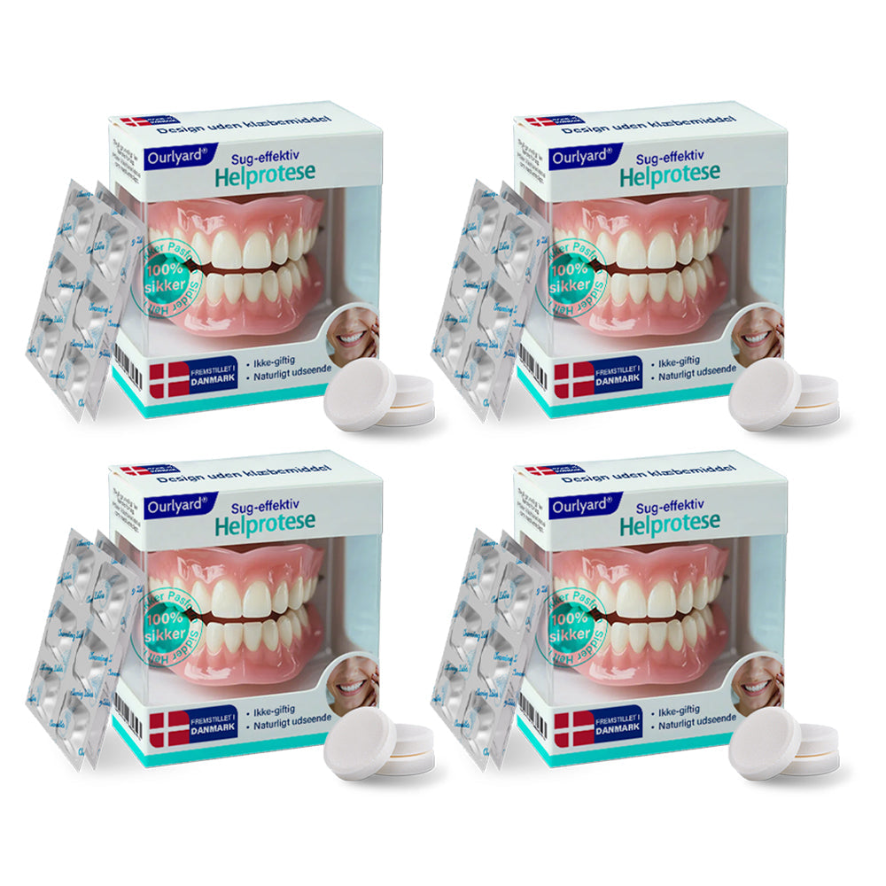 ✅ Fremstillet og sendt fra Danmark | Ourlyard® Suction-fit Komplett Tandprotes 🦷🦷