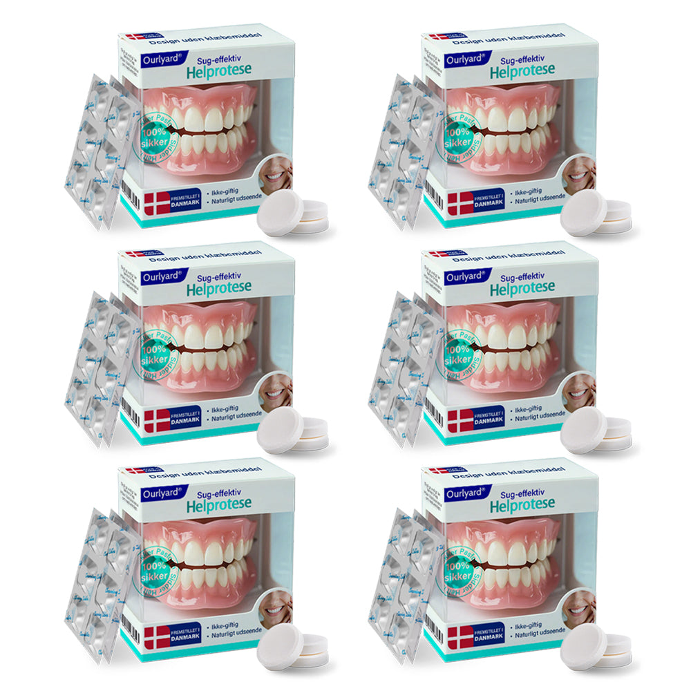 ✅ Fremstillet og sendt fra Danmark | Ourlyard® Suction-fit Komplett Tandprotes 🦷🦷